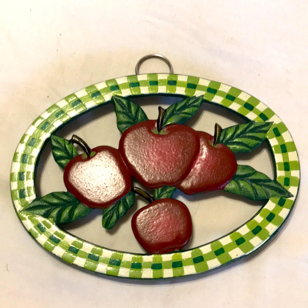 Cast iron oval trivet